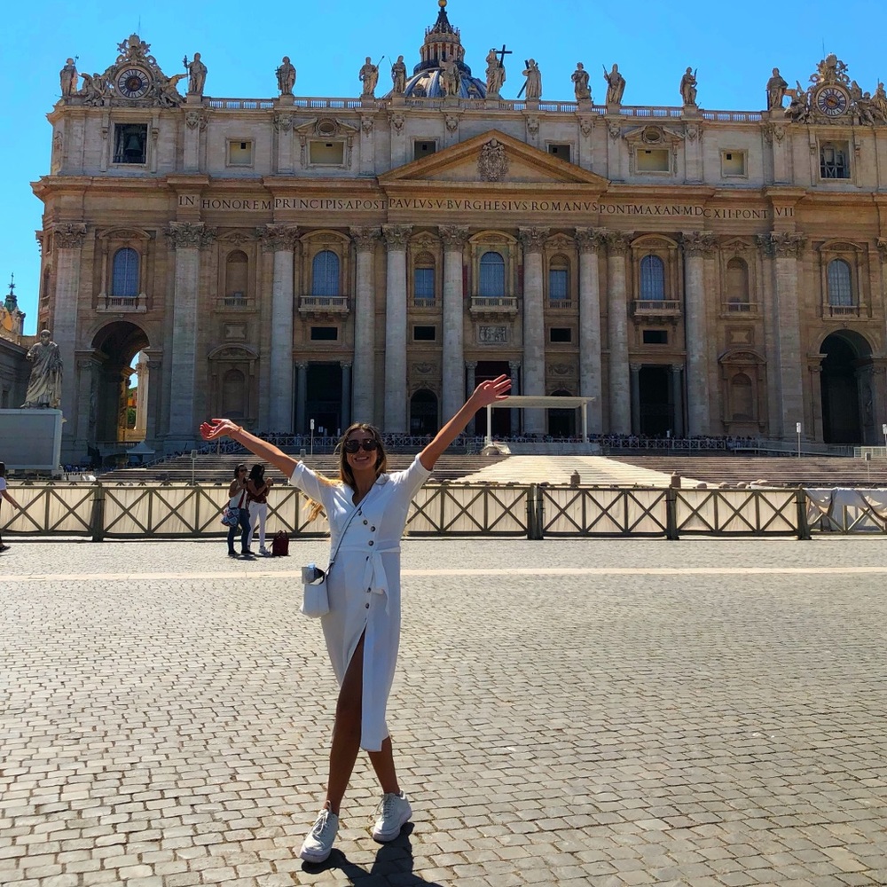 Zara White Midi Dress